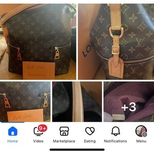 Louis Vuitton Brown Monogram Shoulder Bag